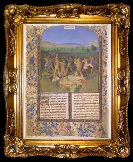 framed  Jean Fouquet The Battle between the Romans and the Carthaginians (mk05), ta009-2